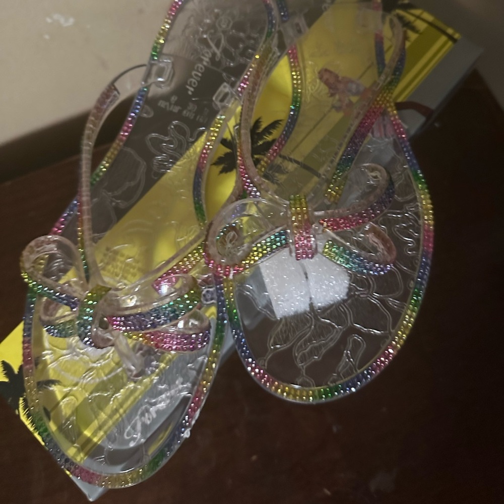 Colorful, Sparkle Flip Flops